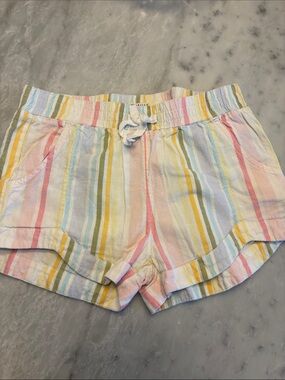 Billabong Pastel Multistripe Girls Shorts - Yellow, Pink, Blue
